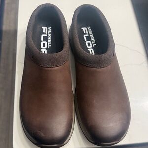 Merrell Womens mules clogs slip on shoes brown size 8